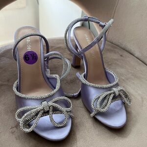 Rhinestone Bow heels